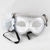 Silver Venetian Flower Masks